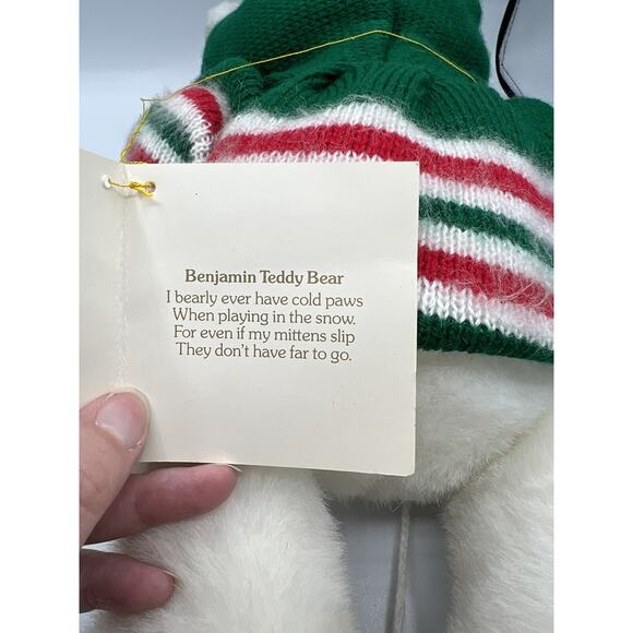 Vintage 1986 The Gorham Bear Collection My Name Is Benjamin Teddy Bear 15” - Picture 12 of 12